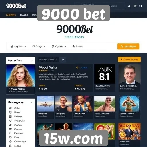 Interface do site 9000 bet recebe atualizações significativas